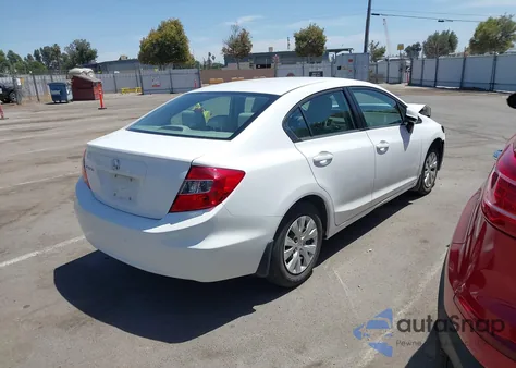 2012 Honda Civic Lx из США, поврежденный, VIN 19XFB2F52CE328597